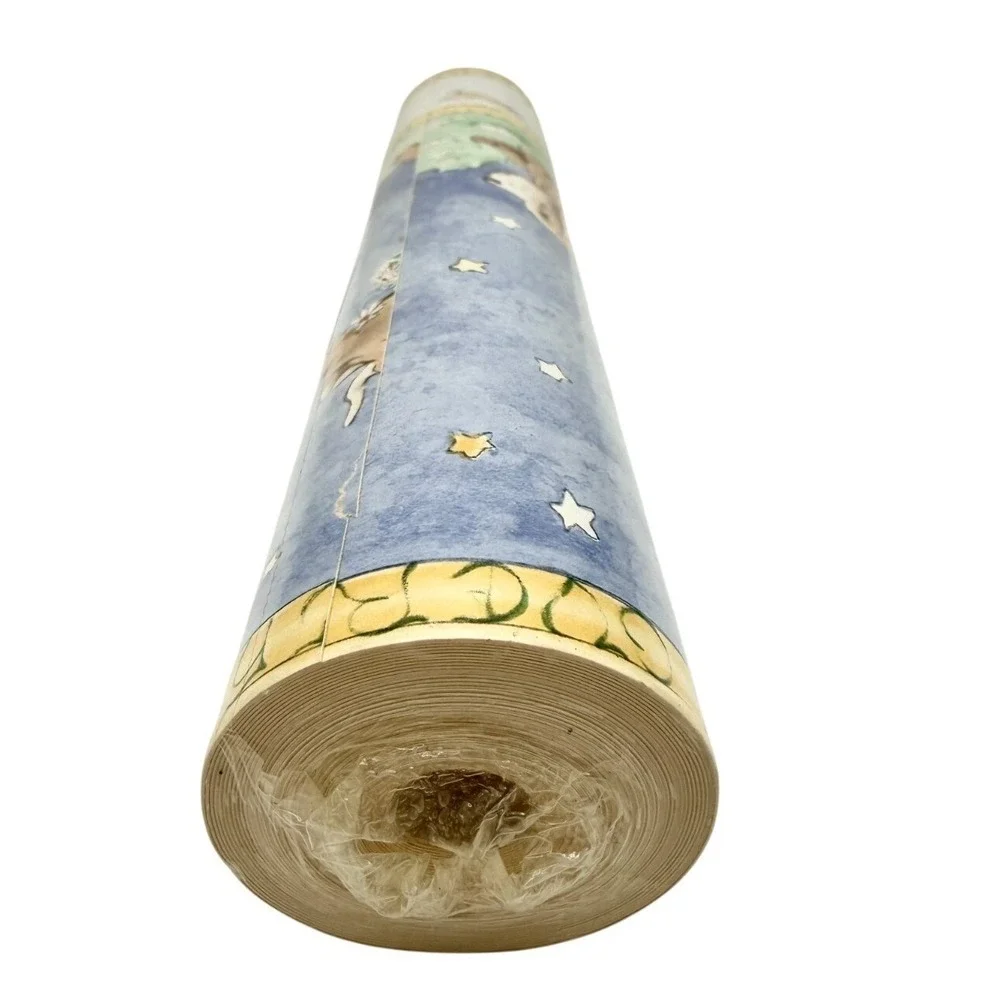 Vintage Laura Ashley UK Hey Diddle Diddle Storybook Nursery Wallpaper Border 32'